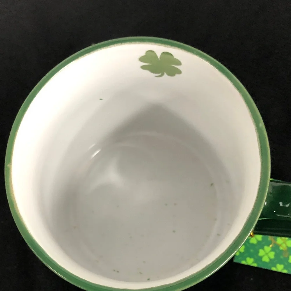 Green St. Patrick's Themed Mugs & Gnome mug Trio
